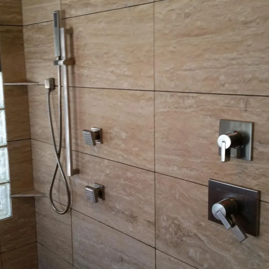 Shower fixture installation for Water Heater Replacement in Warrington